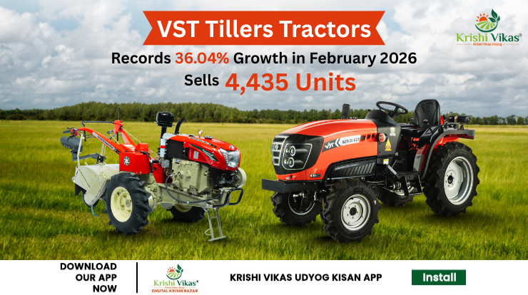 VST Tillers Tractors Records 36.04% Growth in February 2026, Sells 4,435 Units